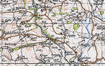 Old map of Tracebridge in 1946