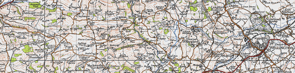 Old map of Tracebridge in 1946
