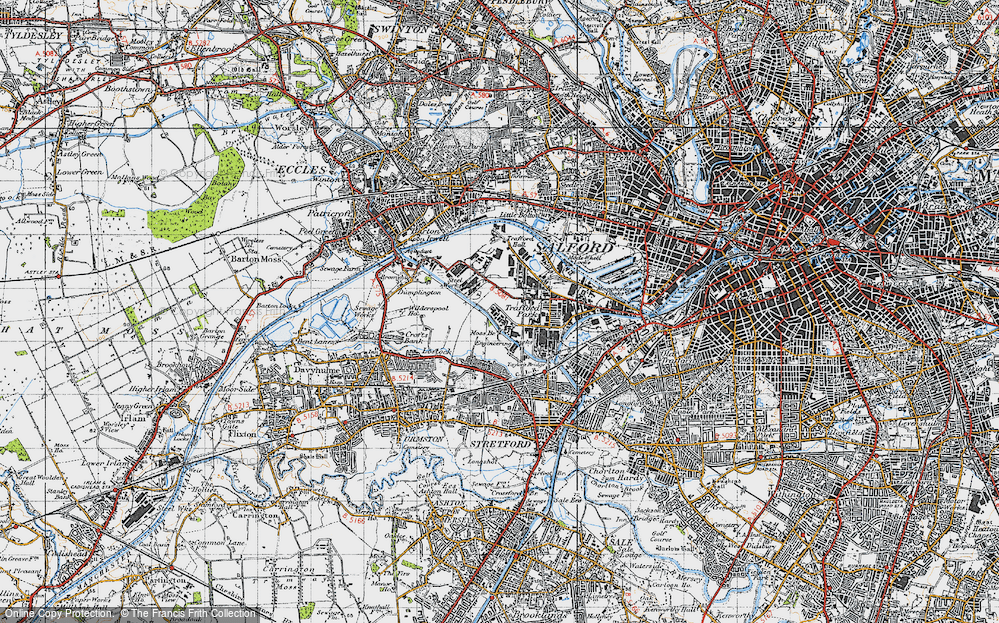 Old Map of Trafford Park, 1947 in 1947