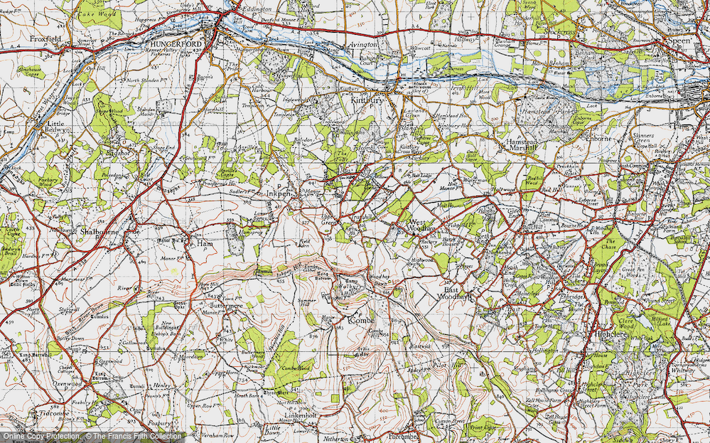 Old Map of Trapshill, 1945 in 1945