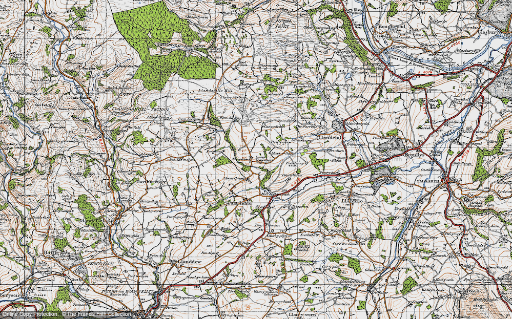 Old Map of Trawscoed, 1947 in 1947