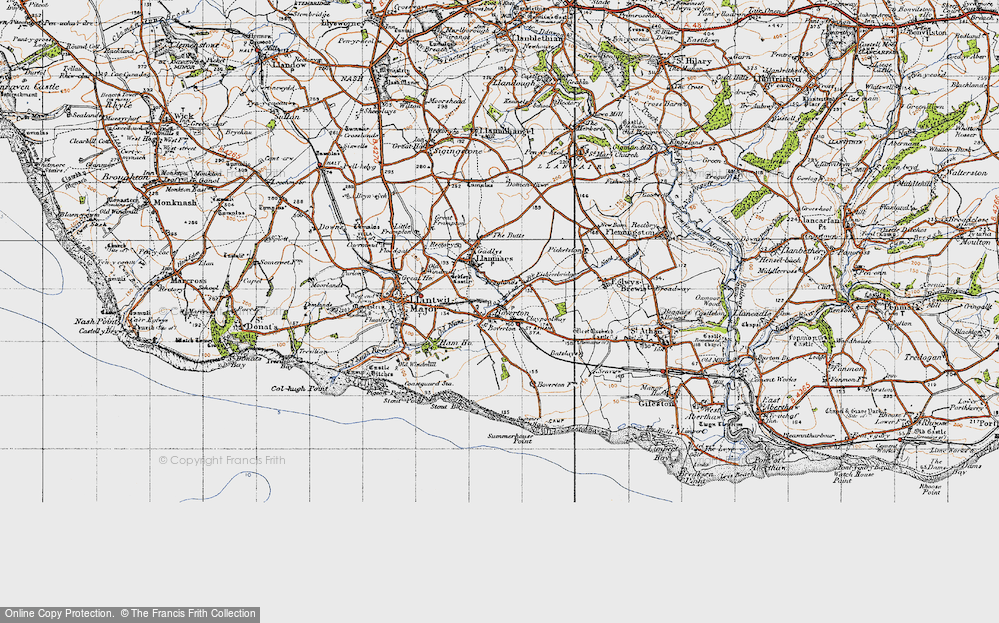 Old Map of Tre-Beferad, 1947 in 1947