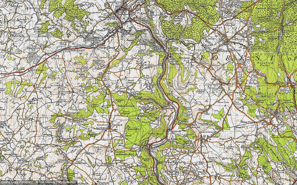Old Map of Tre-gagle, 1946 in 1946