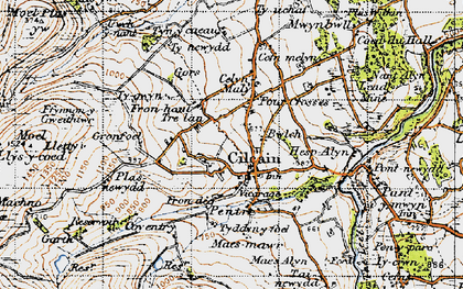 Old map of Tre-lan in 1947