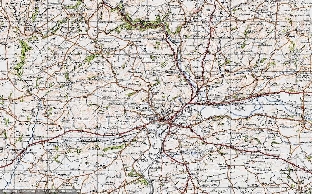 Old Map of Tre-vaughan, 1946 in 1946