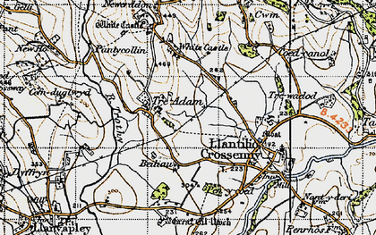 Old map of Treadam in 1947