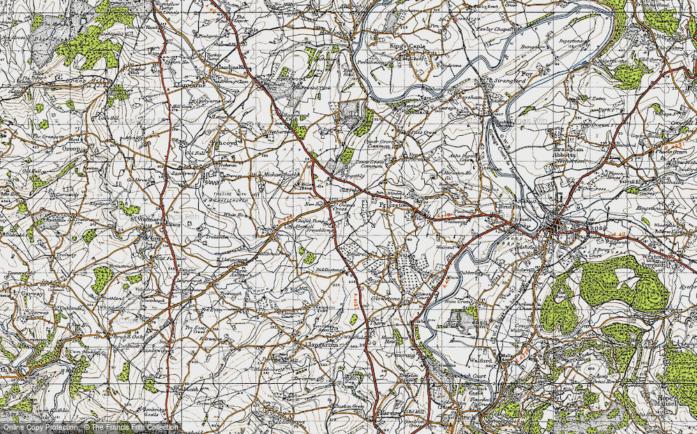 Old Map of Treaddow, 1947 in 1947