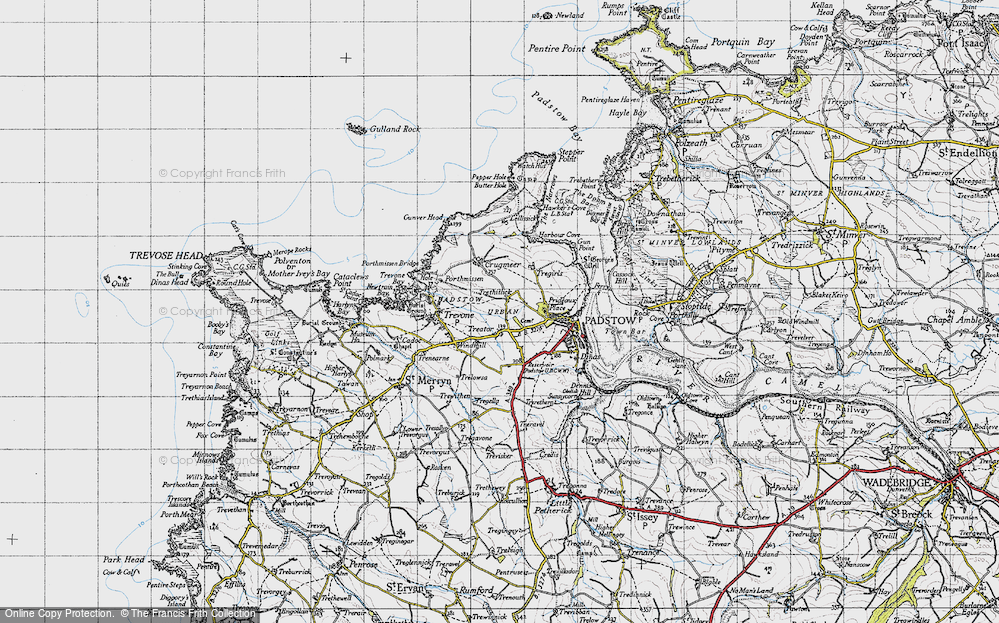 Old Map of Treator, 1946 in 1946