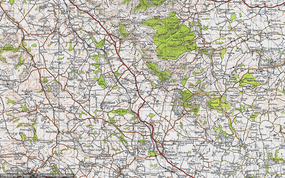 Old Map of Treble's Holford, 1946 in 1946