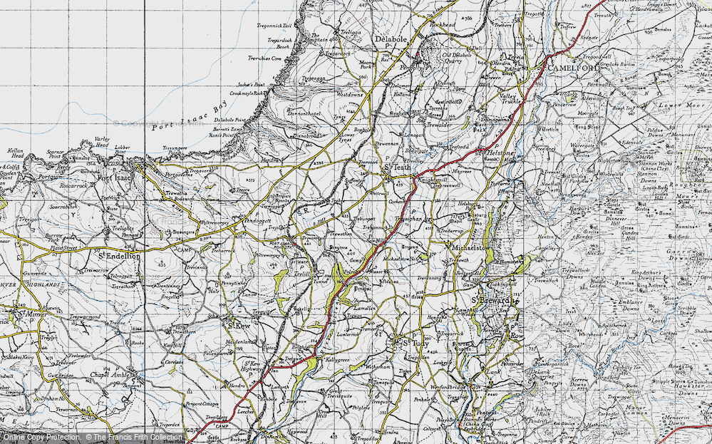 Old Map of Treburgett, 1946 in 1946