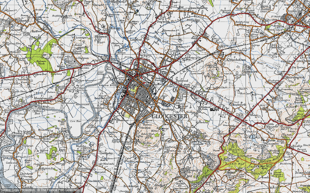Old Map of Tredworth, 1947 in 1947