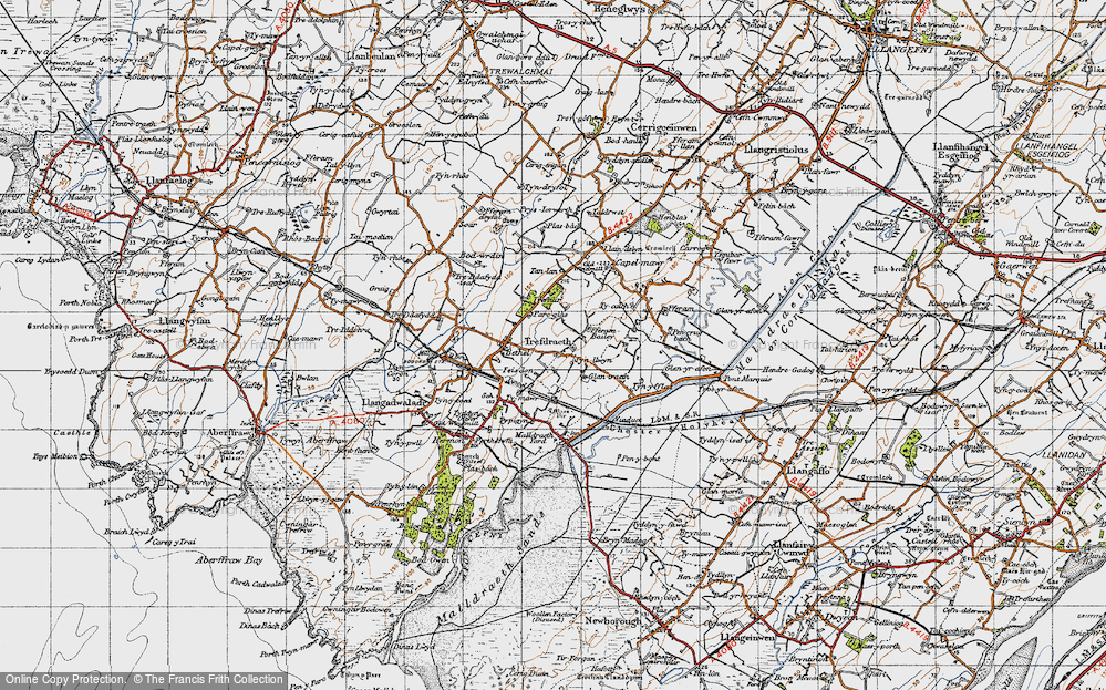 Old Map of Trefdraeth, 1947 in 1947