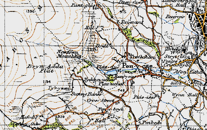 Old map of Trefechan in 1947
