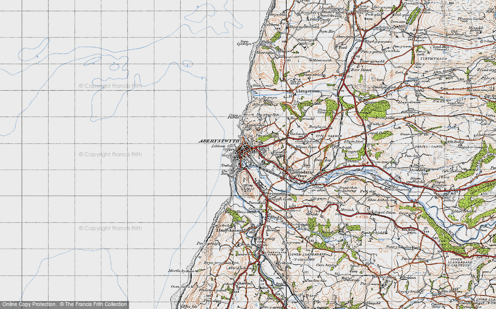 Old Map of Trefechan, 1947 in 1947