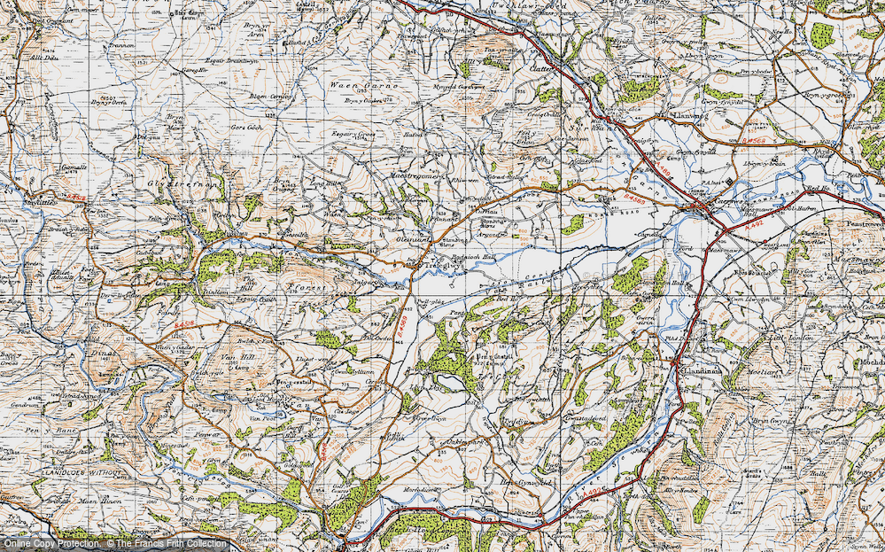 Old Map of Trefeglwys, 1947 in 1947