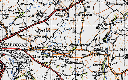 Old map of Pen-Lan in 1947