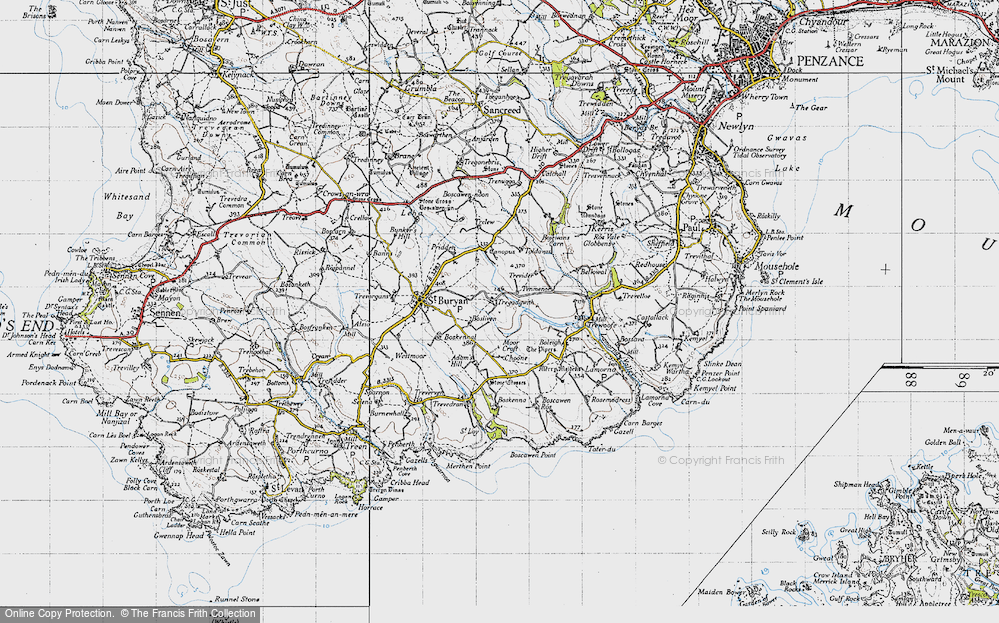 Old Map of Tregadgwith, 1946 in 1946