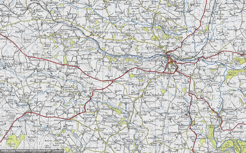 Old Map of Tregadillett, 1946 in 1946