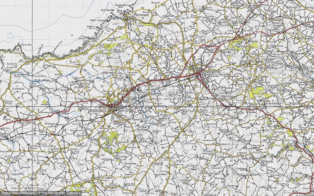 Old Map of Tregajorran, 1946 in 1946