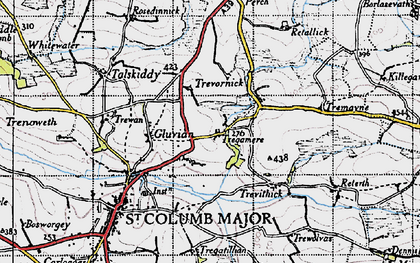 Old map of Tregamere in 1946