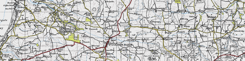Old map of Tregamere in 1946