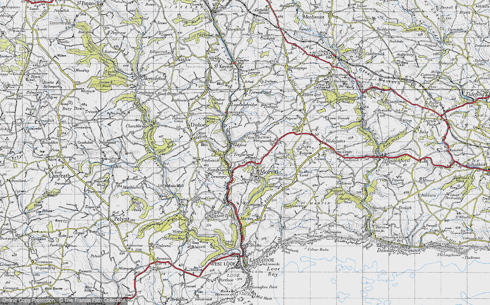 Old Map of Tregarland, 1946 in 1946