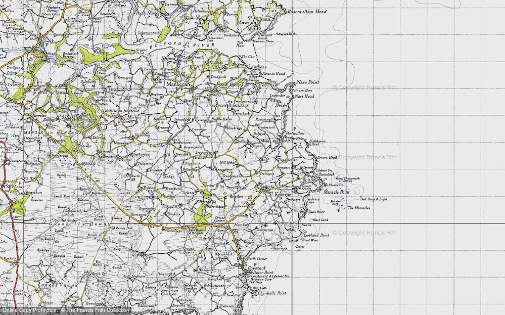 Old Map of Tregarne, 1946 in 1946