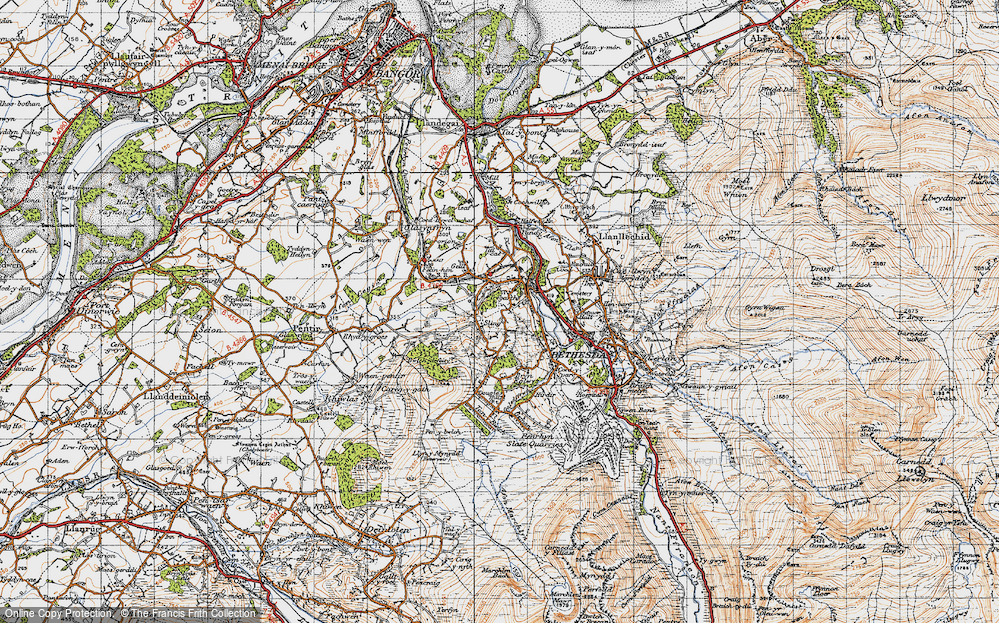 Old Map of Tregarth, 1947 in 1947