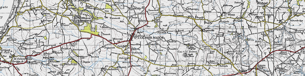 Old map of Tregatillian in 1946