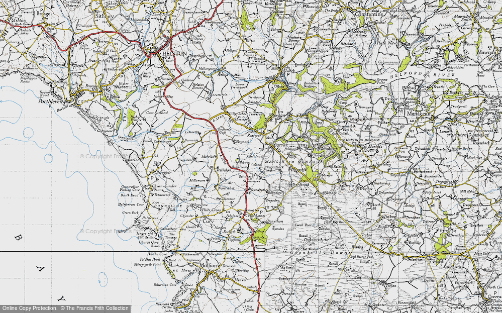 Old Map of Tregear, 1946 in 1946