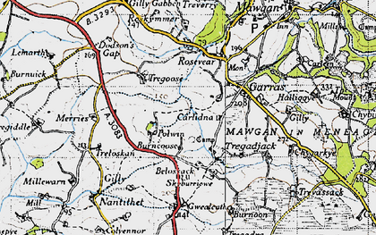 Old map of Tregear in 1946
