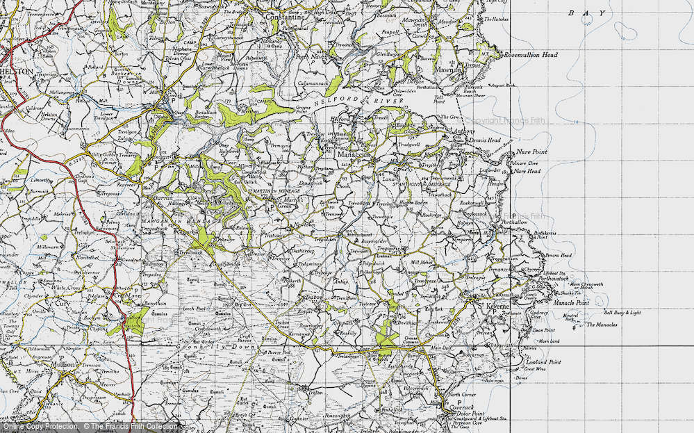Old Map of Tregidden, 1946 in 1946