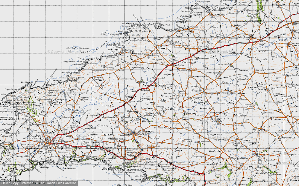 Old Map of Treglemais, 1946 in 1946