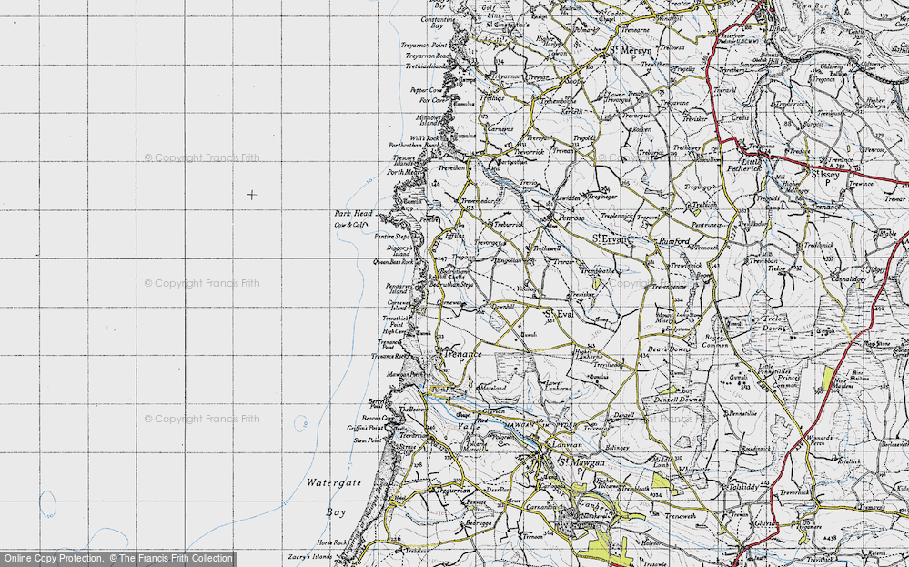 Old Map of Tregona, 1946 in 1946