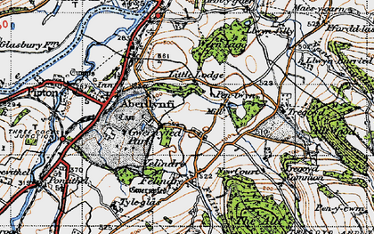 Old map of Tregoyd in 1947