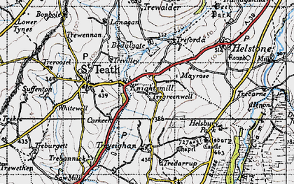 Old map of Tregreenwell in 1946