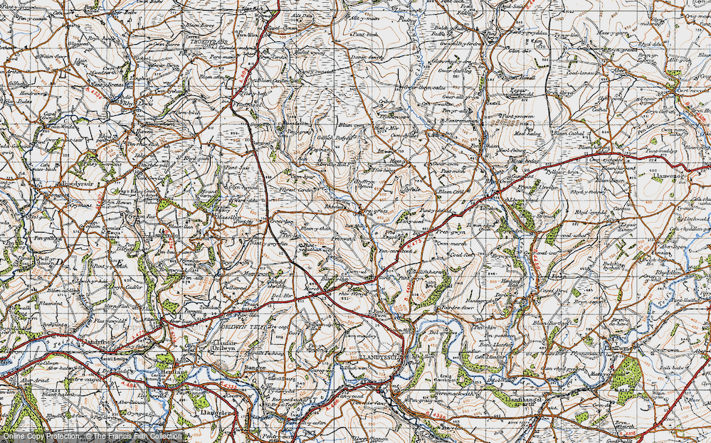 Old Map of Tregroes, 1947 in 1947