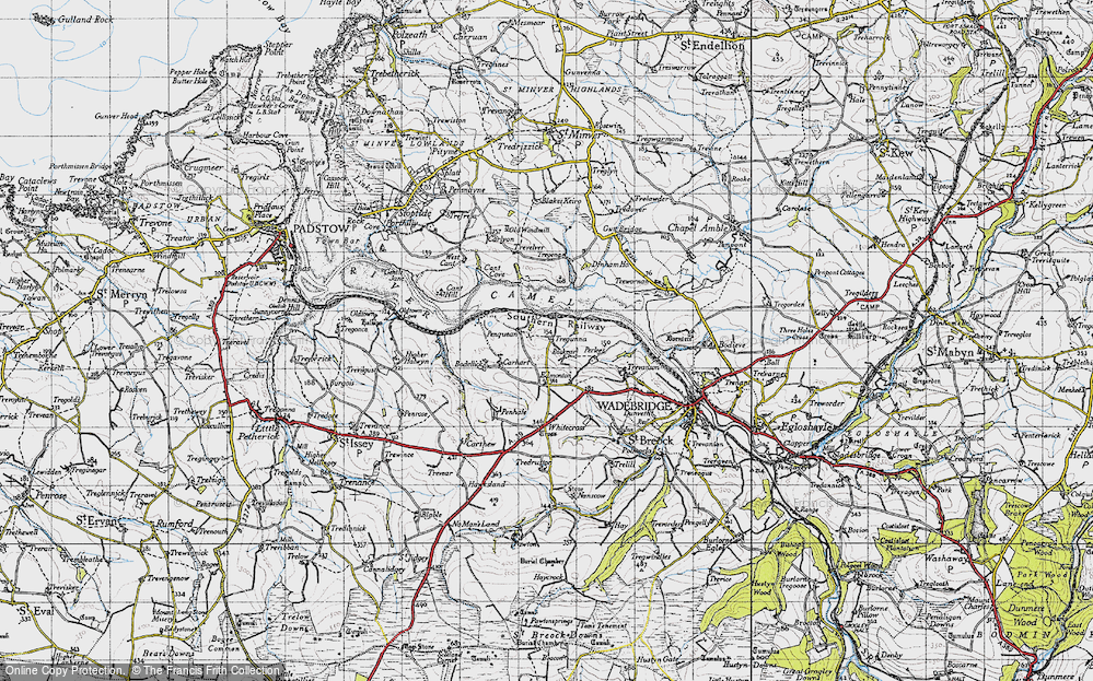 Old Map of Tregunna, 1946 in 1946