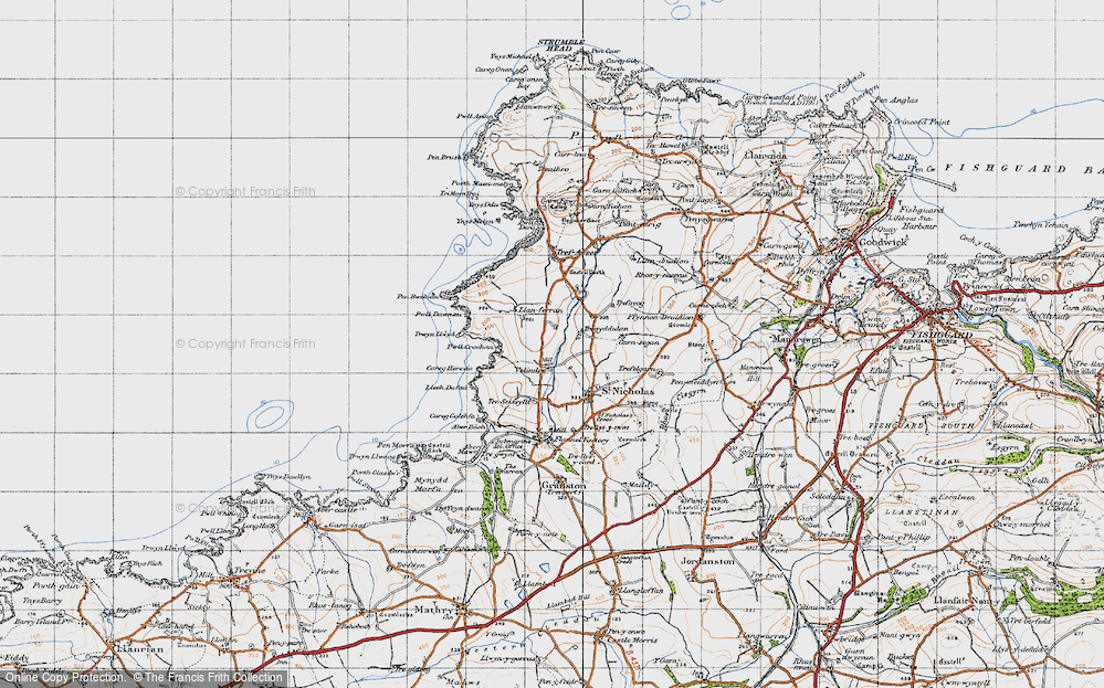 Old Map of Tregyddulan, 1947 in 1947