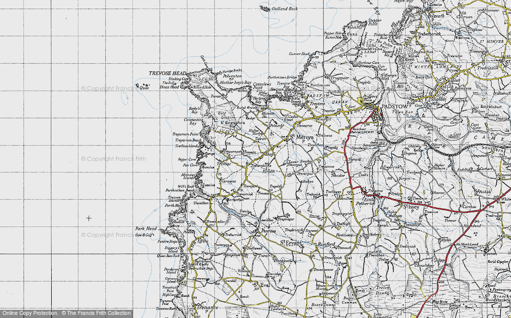 Old Map of Trehemborne, 1946 in 1946