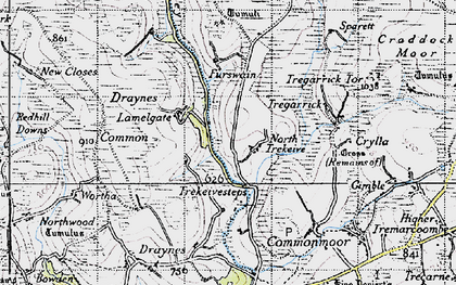 Old map of Trekeivesteps in 1946