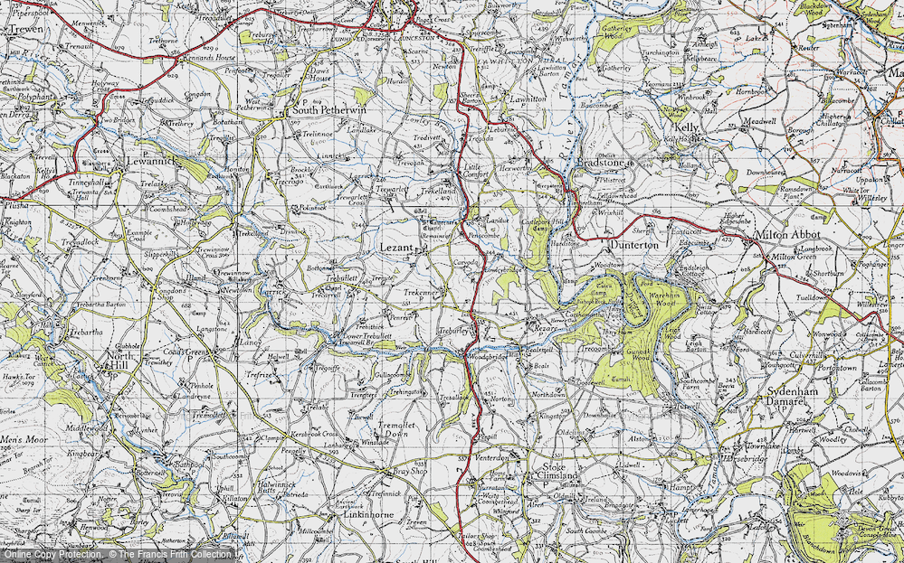 Old Map of Trekenner, 1946 in 1946