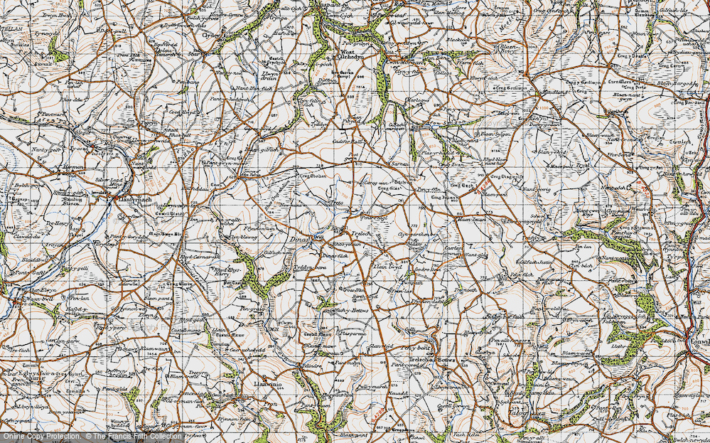 Old Map of Trelech, 1946 in 1946