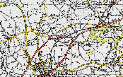 Old map of Treleigh in 1946