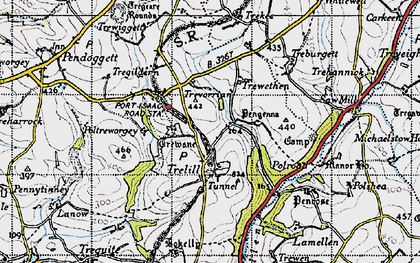 Old map of Trelill in 1946
