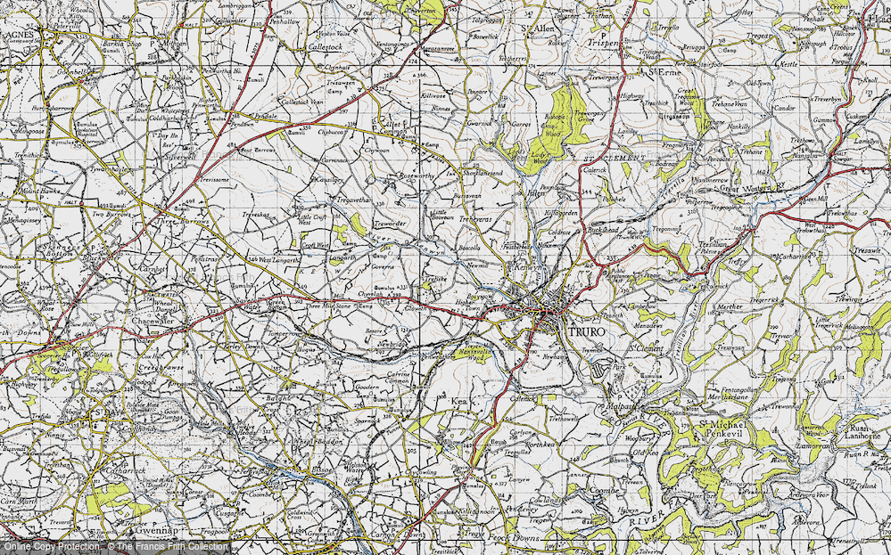 Old Map of Treliske, 1946 in 1946