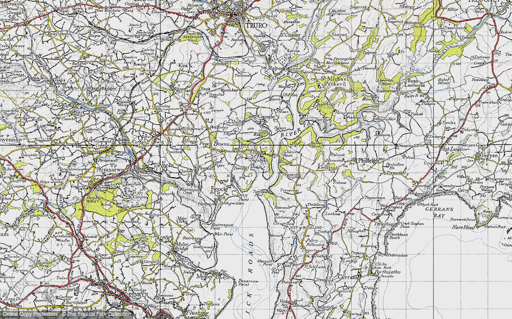 Old Map of Trelissick, 1946 in 1946