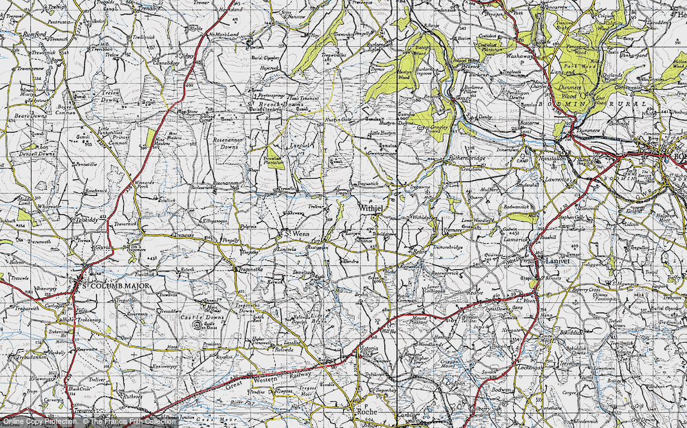 Old Map of Treliver, 1946 in 1946