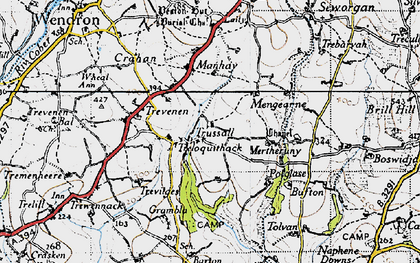 Old map of Bufton in 1946