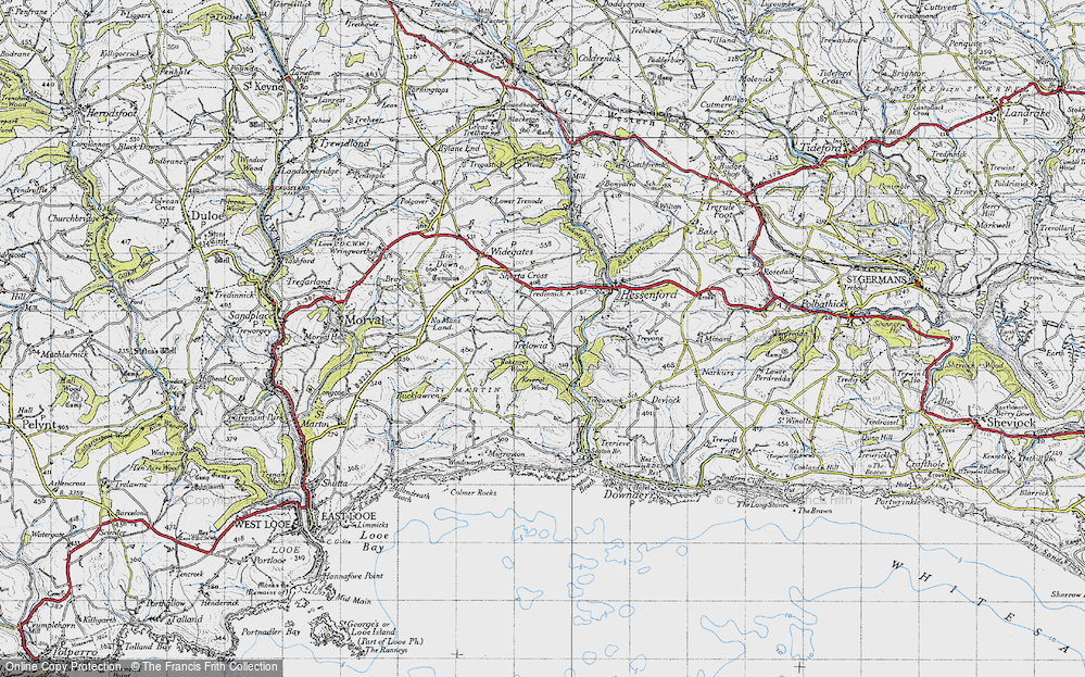 Old Map of Trelowia, 1946 in 1946